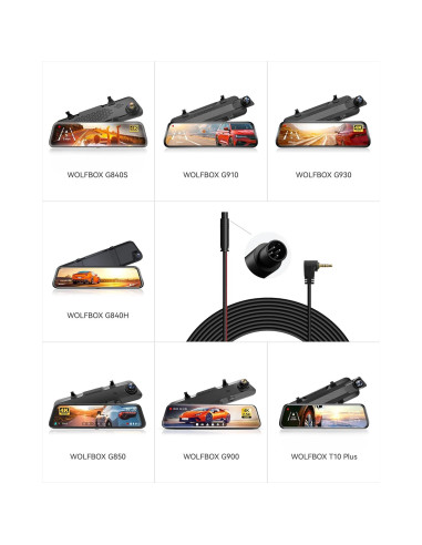 Cable de Reemplazo WOLFBOX 30m para Cámara Trasera G930 G900