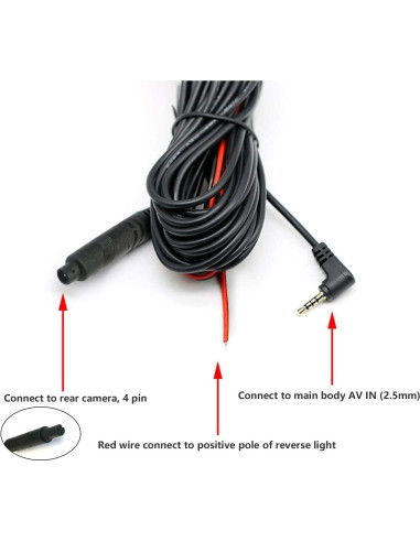 Cable de Reemplazo WOLFBOX 30m para Cámara Trasera G930 G900