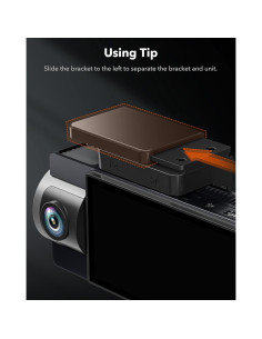 Soporte Negro WOLFBOX para Cámara Dash i17 - Fácil Instalación 2