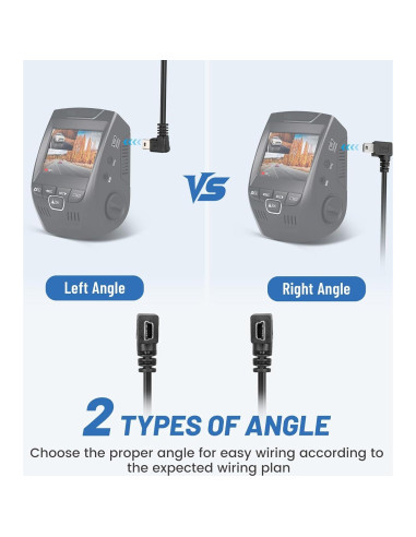Cable de Alimentación Mini USB EWAY 4m para Dashcam 90