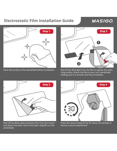 Almohadilla Adhesiva Doble Cara 3M MASIGO para Cámara de Tablero