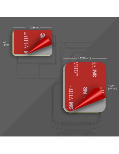 Almohadilla Adhesiva Doble Cara 3M MASIGO para Cámara de Tablero