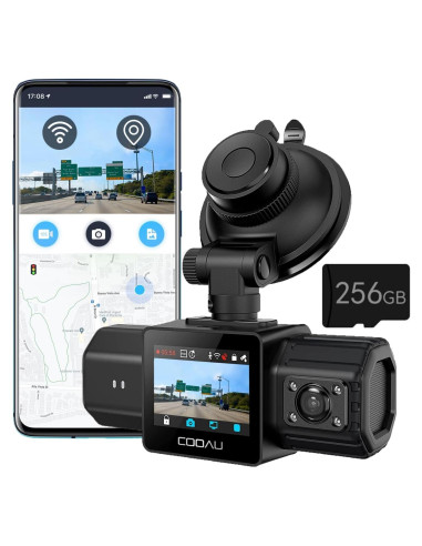 Cámara Doble COOAU D20 2.5K 1080P con WiFi y GPS
