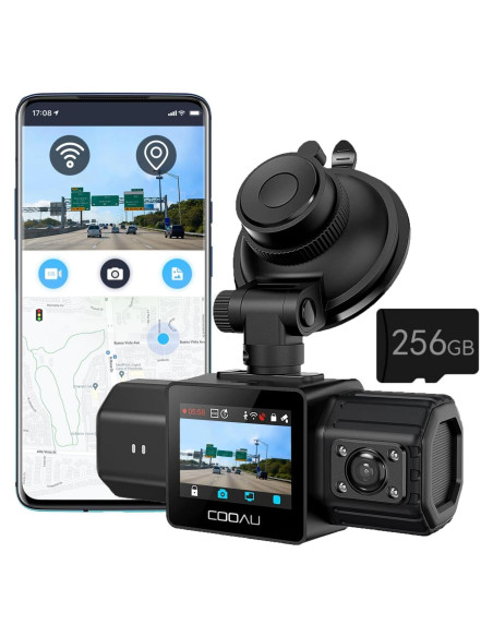 Cámara Doble COOAU D20 2.5K 1080P con WiFi y GPS