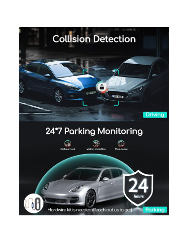 Cámara Doble COOAU D20 2.5K 1080P con WiFi y GPS