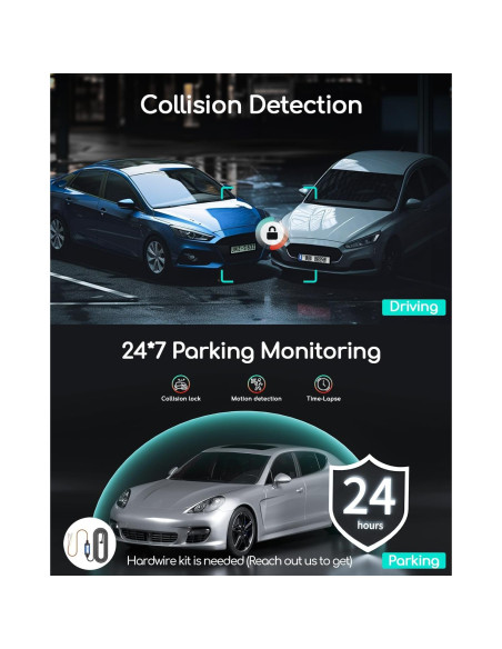 Cámara Doble COOAU D20 2.5K 1080P con WiFi y GPS