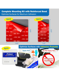 Paquete de 4 Almohadillas Adhesivas 3M VHB para Soporte de Cámara 2