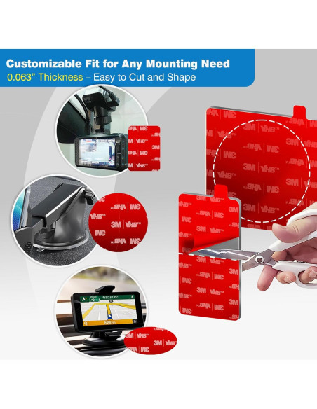 Paquete de 4 Almohadillas Adhesivas 3M VHB para Soporte de Cámara
