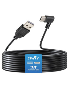 Cable de Alimentación USB C EWAY 4m 90 Grados para Dash Cam