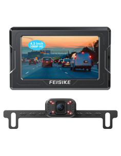 Cámara de Respaldo FEISIKE ADC711 1080P IR 150 Pantalla 4.3"