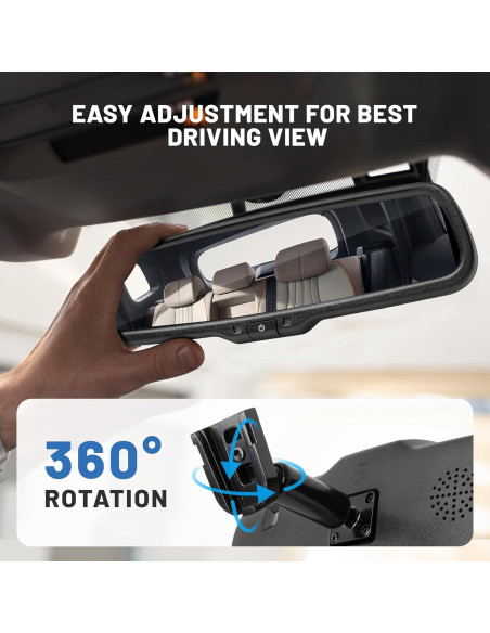 Monitor Espejo Retrovisor EWAY 4.3" para Cámara de Respaldo