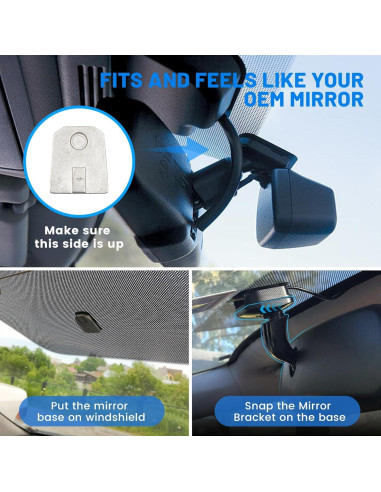 Monitor Espejo Retrovisor EWAY 4.3" para Cámara de Respaldo