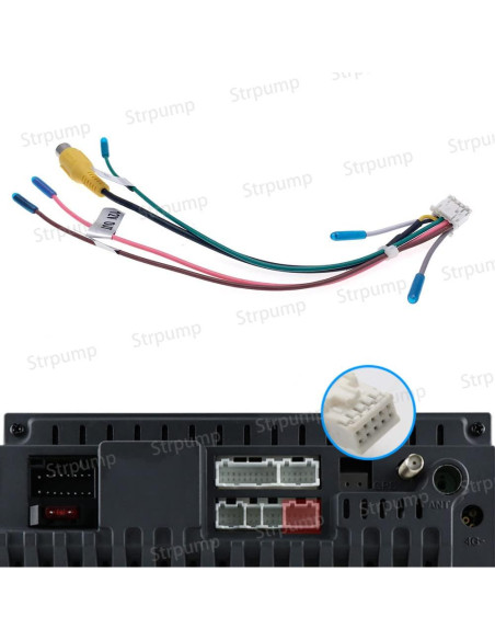 Adaptador de entrada de cámara trasera Strpump 16 pines