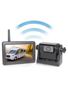 Cámara de Respaldo Inalámbrica EWAY WiFi 1080P con Monitor 5"