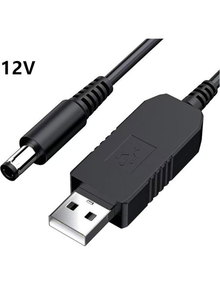 Adaptador USB a DC 12V YIMU para Cámara de Bebé
