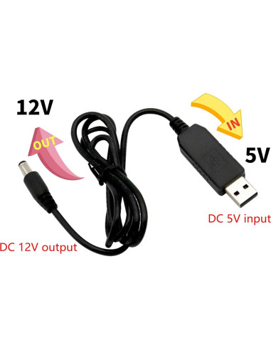 Adaptador USB a DC 12V YIMU para Cámara de Bebé
