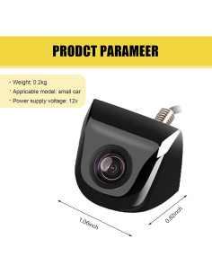 Cámara de Retroceso Yumfugu YUMSXT1000BL, HD 170 IP68 2