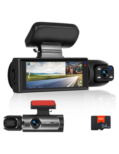 Cámara Doble DVR SIXTOP 1080P Frontal e Interior 3.16"