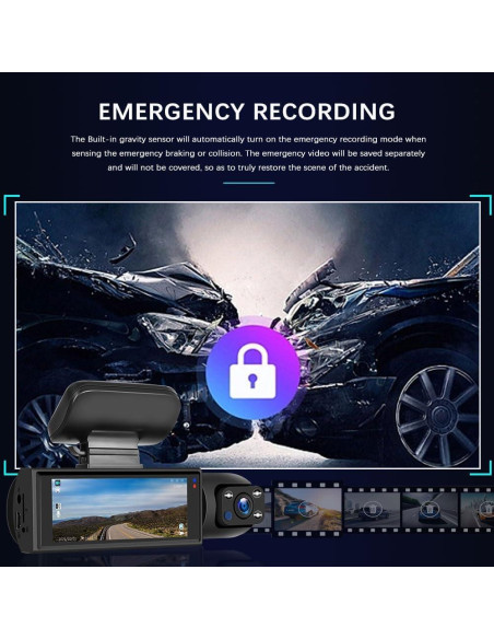 Cámara Doble DVR SIXTOP 1080P Frontal e Interior 3.16"