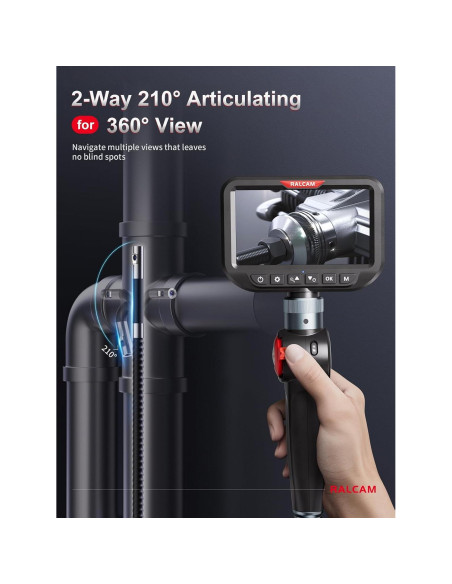 Borescopio Articulado Ralcam H406BD 6.5mm 5" IP67