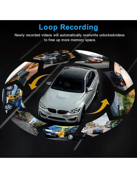 Cámara Dashcam Delantera e Interior HD Hannahcos 1080P