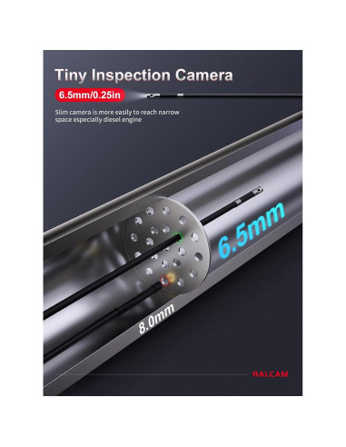Borescopio Articulado Ralcam H406BD 6.5mm 5" IP67