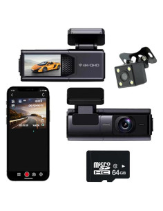 Cámara Dash Dual WiFi 1K 1080P Full HD con G-Sensor