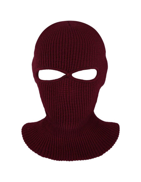 Blulu 3 Pack Máscaras de Esquí Tejidas Invierno 2 Agujeros