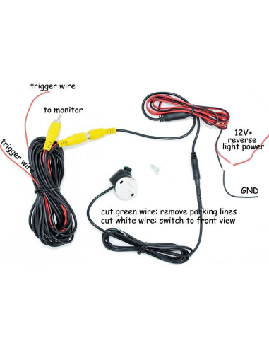 Cámara de Respaldo Auto Wayfeng HD CCD 360 Impermeable