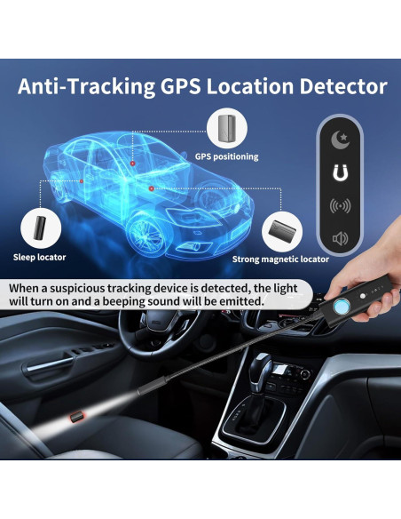 Detector de Cámaras Ocultas VERIVOXIA R35 - Antiespionaje Portátil