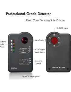 Detector de Insectos Apantimx C10 Pro 3ra Gen Negro Mate 2