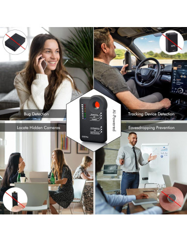 Detector de Insectos Apantimx C10 Pro 3ra Gen Negro Mate