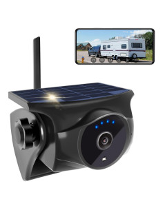 Cámara de Respaldo Inalámbrica Solar STONVUE 1080P con Visión Nocturna