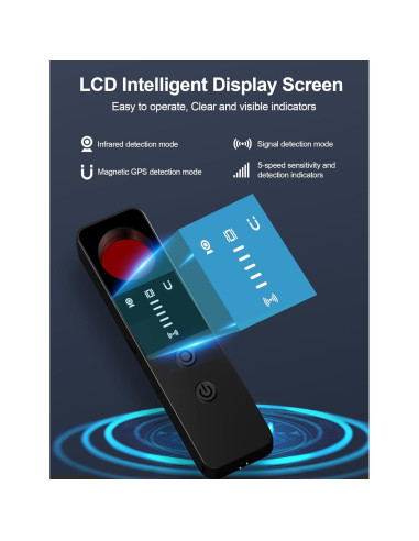 Detector de Cámaras Ocultas y Bugs CountureMode G007 - RF, GPS