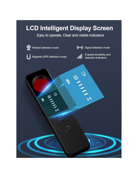 Detector de Cámaras Ocultas y Bugs CountureMode G007 - RF, GPS