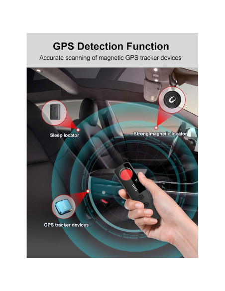 Detector de Cámaras Ocultas y Bugs CountureMode G007 - RF, GPS