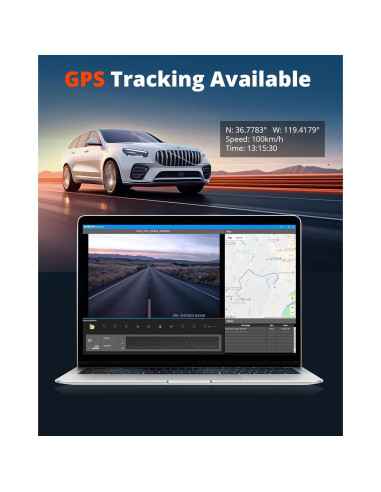 Cámara Dash Kingslim D5 4K con GPS y WiFi - Visión Nocturna