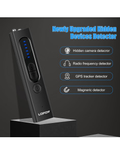 Detector de Cámaras Ocultas LOFOV X13 Inalámbrico Recargable 2