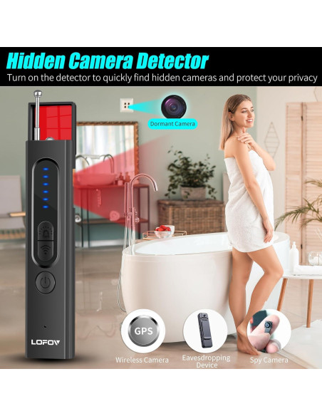 Detector de Cámaras Ocultas LOFOV X13 Inalámbrico Recargable