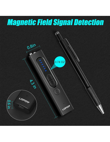 Detector de Cámaras Ocultas LOFOV X13 Inalámbrico Recargable
