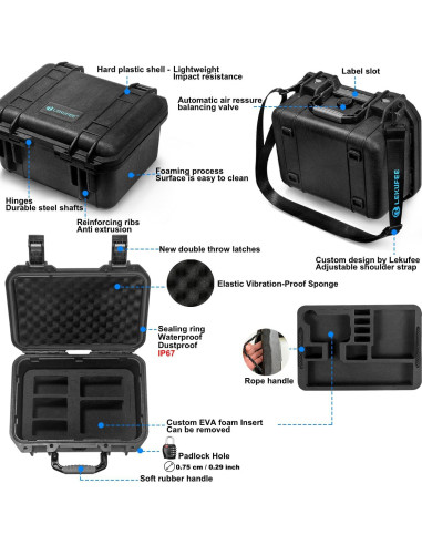 Funda Dura Impermeable Lekufee para GoPro Hero 13/12/11/10/9/8