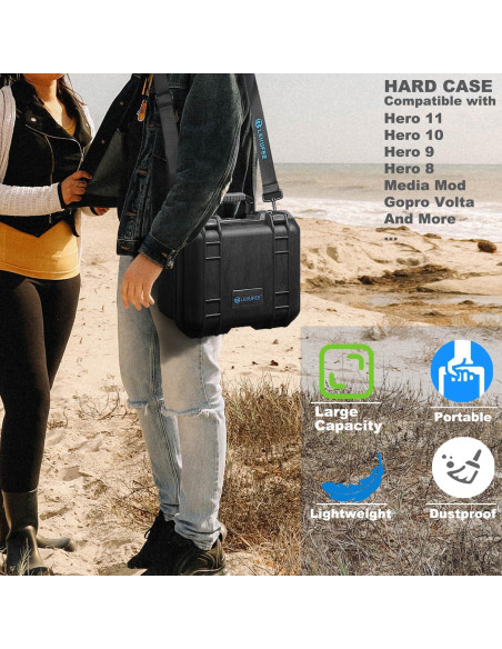 Funda Dura Impermeable Lekufee para GoPro Hero 13/12/11/10/9/8
