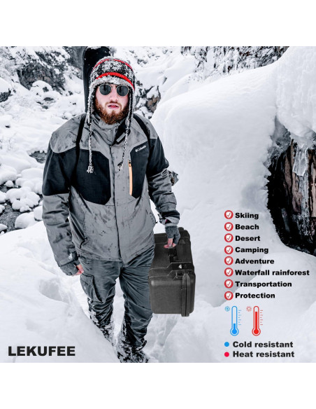 Funda Dura Impermeable Lekufee para GoPro Hero 13/12/11/10/9/8