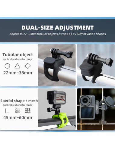 Soporte para Bicicleta BRDRC con Correa para GoPro y Osmo Pocket