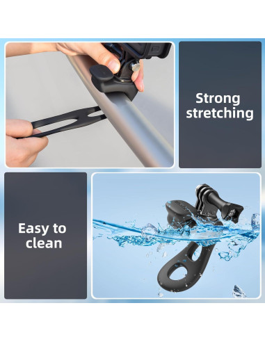 Soporte para Bicicleta BRDRC con Correa para GoPro y Osmo Pocket