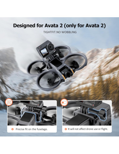 Montaje de Cámara STARTRC FOTO para DJI Avata 2 y GoPro