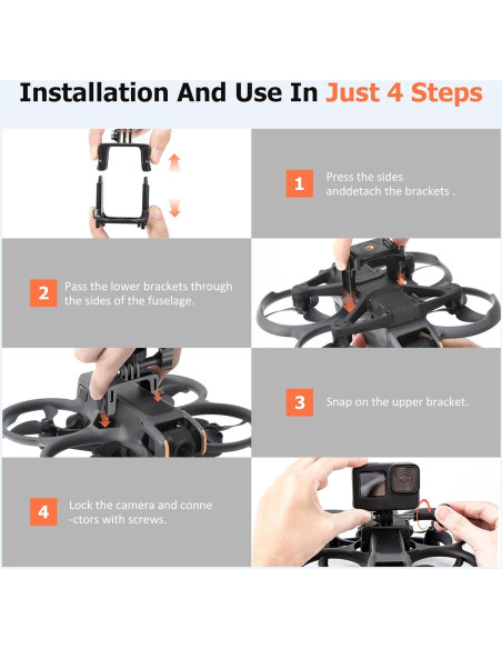 Montaje de Cámara STARTRC FOTO para DJI Avata 2 y GoPro
