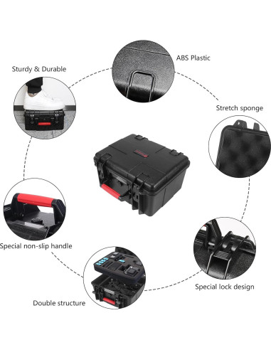 Estuche Duro Impermeable Smatree GA700-3 para GoPro y DJI OSMO