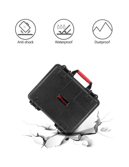 Estuche Duro Impermeable Smatree GA700-3 para GoPro y DJI OSMO