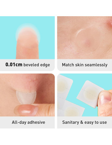 Parche para Acné TKTK 12mm Hidrocoloide 48 Unidades